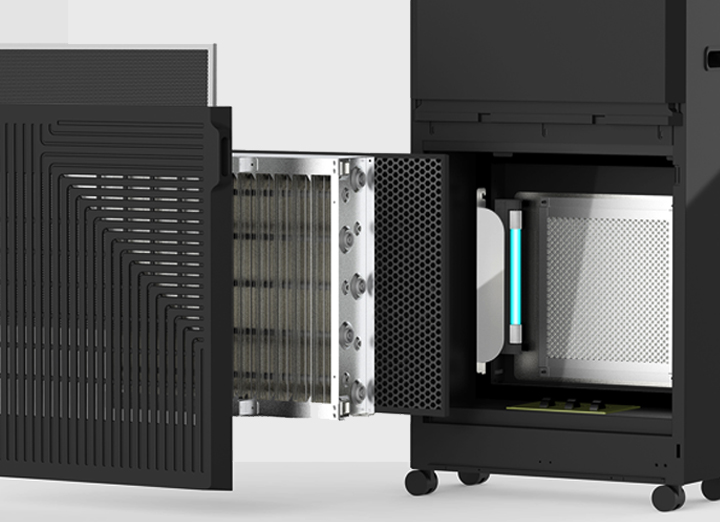 Multi-stage air purifying technologies
provide protection against airborne pollutants
