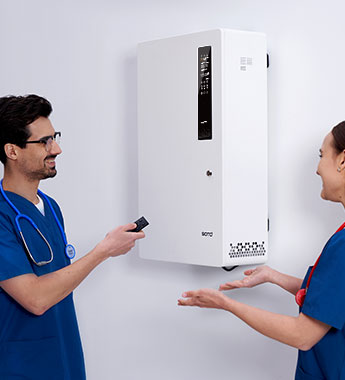 Smart control system with plasma air disinfection