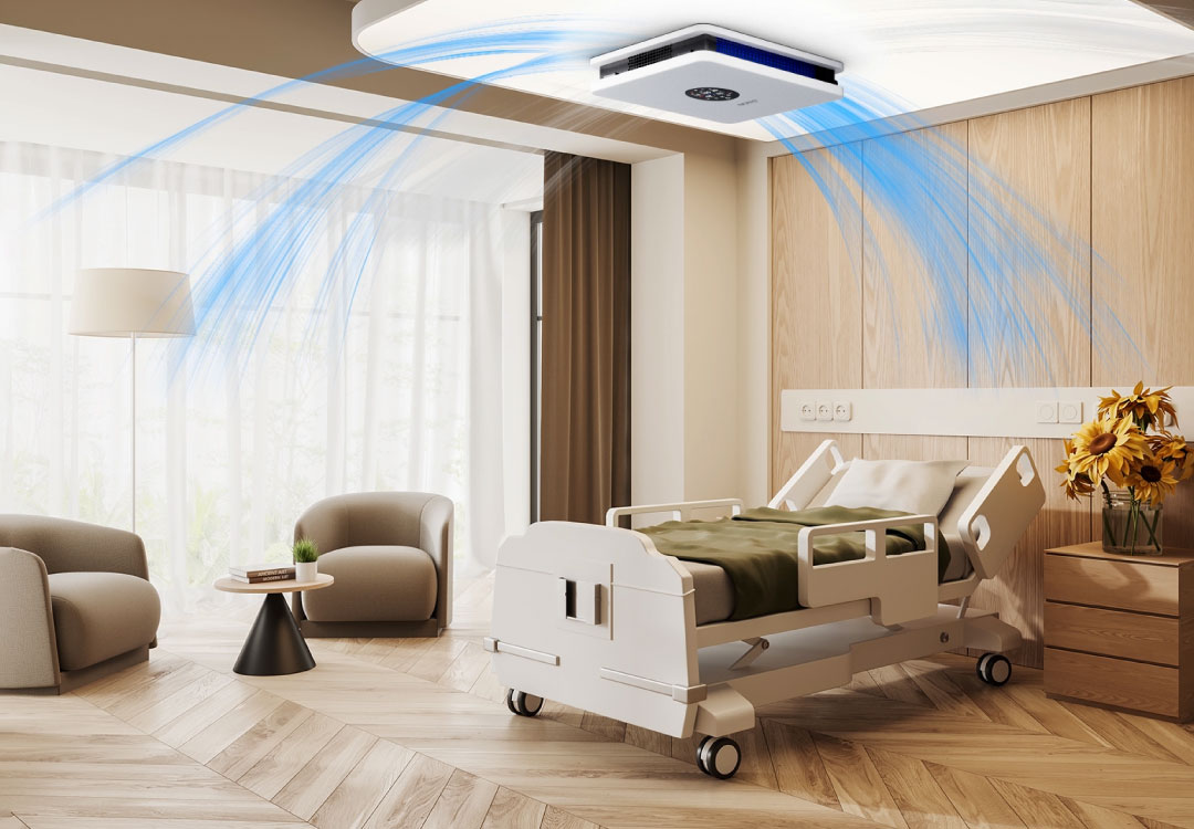 风量大，噪声低，快速净化与杀菌消毒