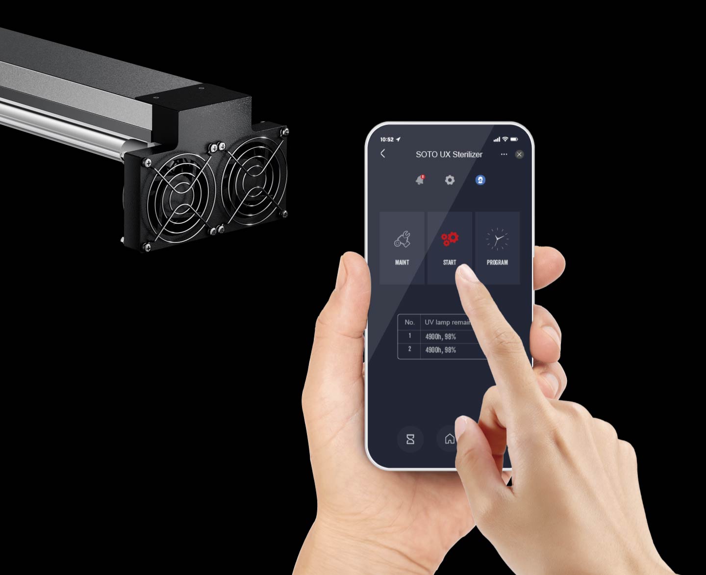 Remote control via WeChat mini-program