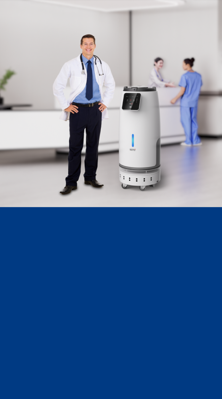 Xenon Pulsed UV Sterilizer Robot